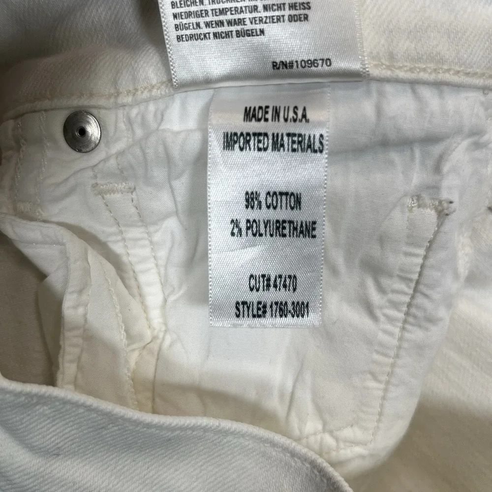 Citizens of Humanity Jeans Womens White 27 Olivia Crop High Rise Slim